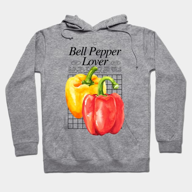 Bell Pepper Lover - Capsicums Gardening Plants Hoodie by Millusti